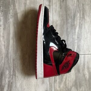 Jordan Black and Red Sneakers